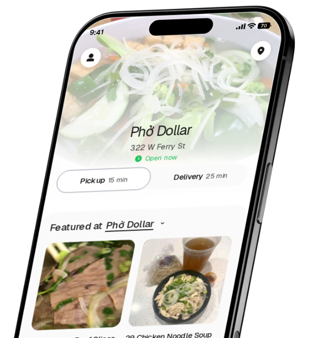 Phở Dollar app preview